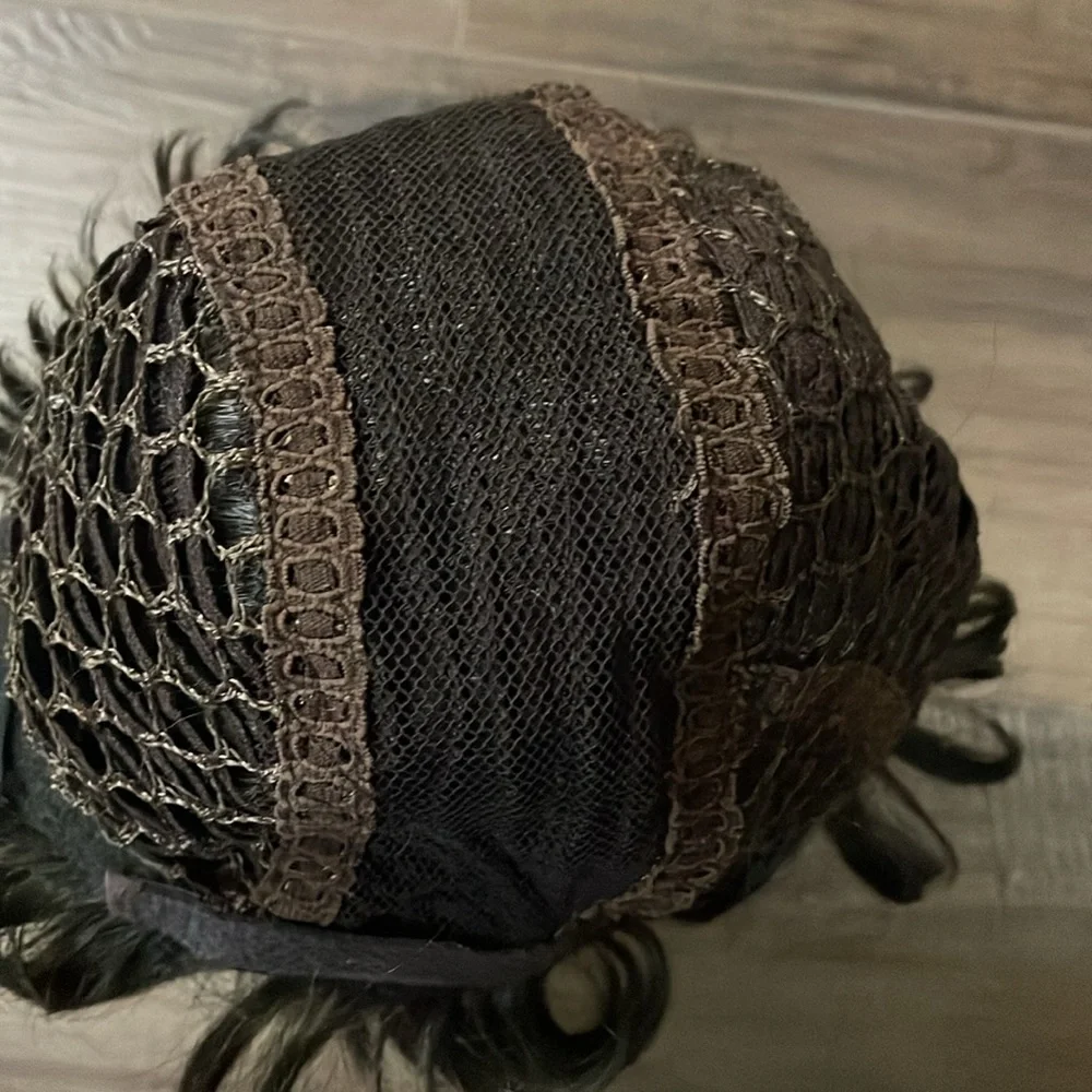 Short Brown Curly wig Hong Kong